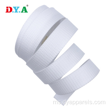 Kekuatan tinggi 25mm 30mm polipropilena putih pp webbing